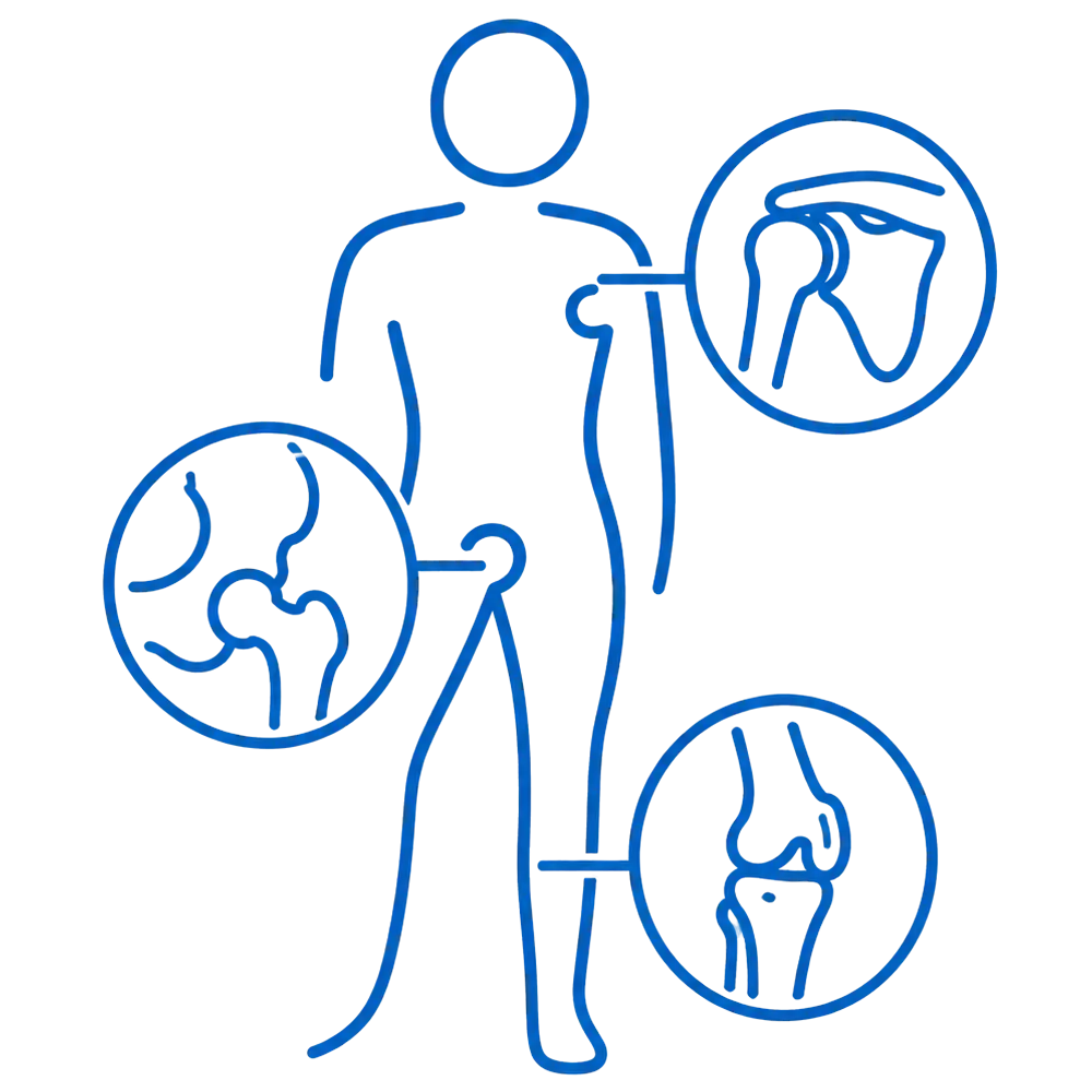 Atención especializada en rodilla, cadera y hombro